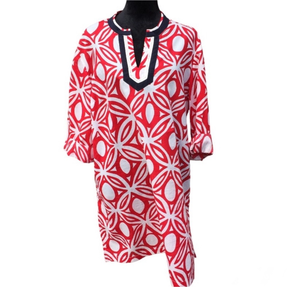 Talbots Tunic Geo Print